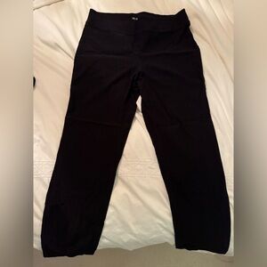 NIC+ZOE Classic Black Straight Leg Stretch Pull On Pants
